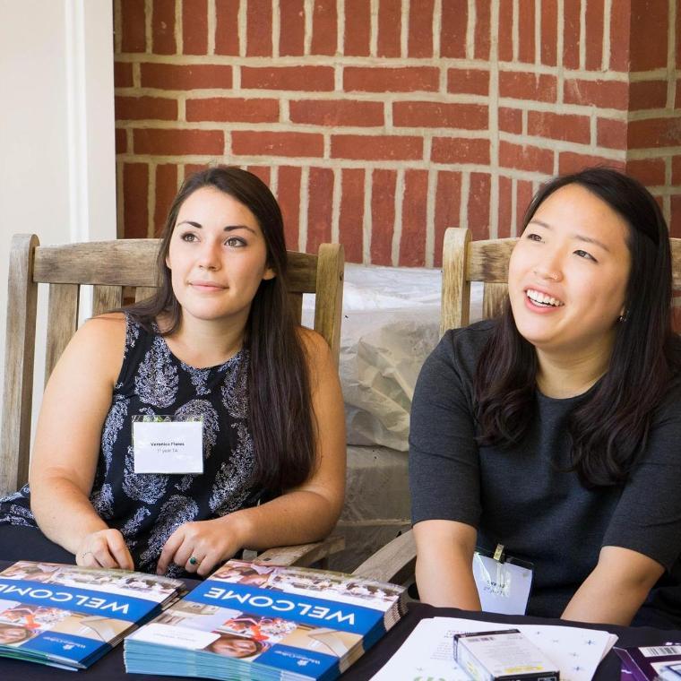 two BRIDGE staff members at Wheaton College IL