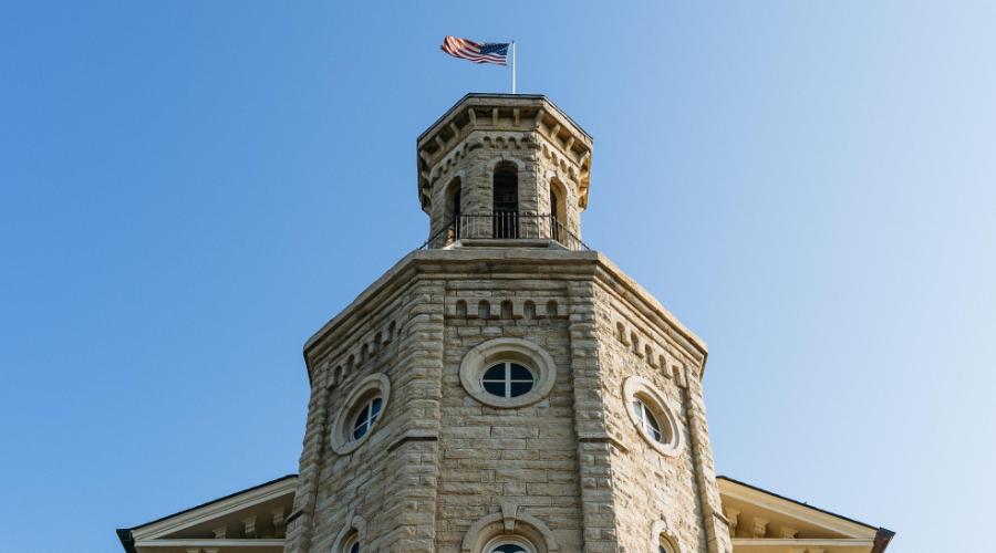 Blanchard Hall Tower Wheaton College IL