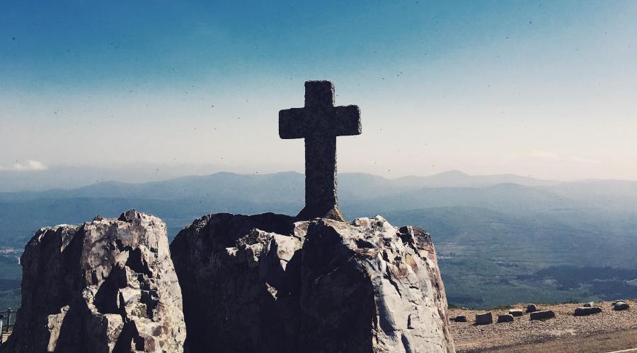 Stone Cross on top of hill