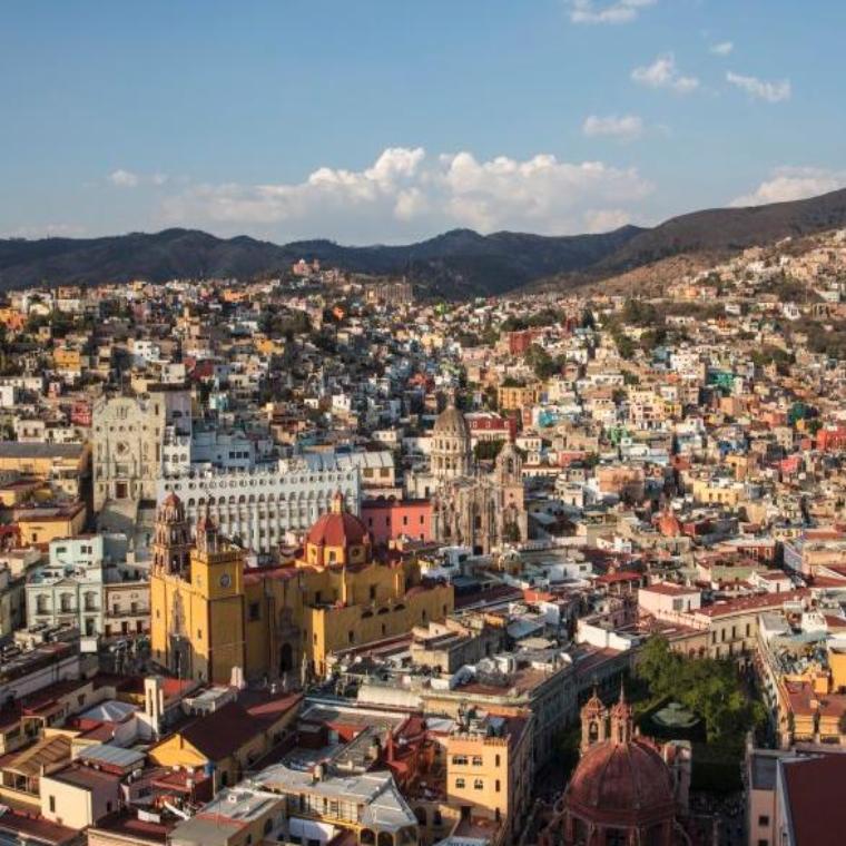 Guanajuato, Mexico cityscape taken on Wheaton in Mexico 2016 