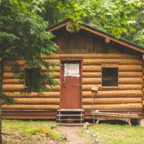 honeyrock camper cabin in Three Lakes, WI