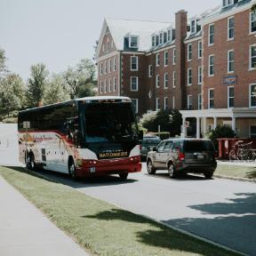 photo of the bus campers take to and from camp