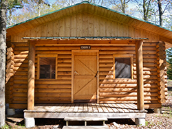 Outside view of Village Cabin 