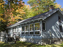 Outside view of Living Waters private cabin 