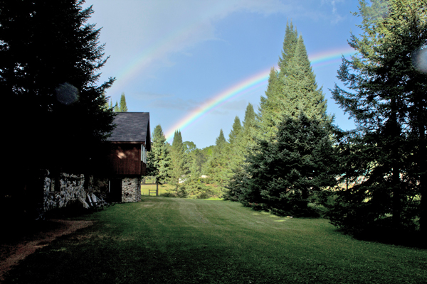 Double rainbow at HoneyRock