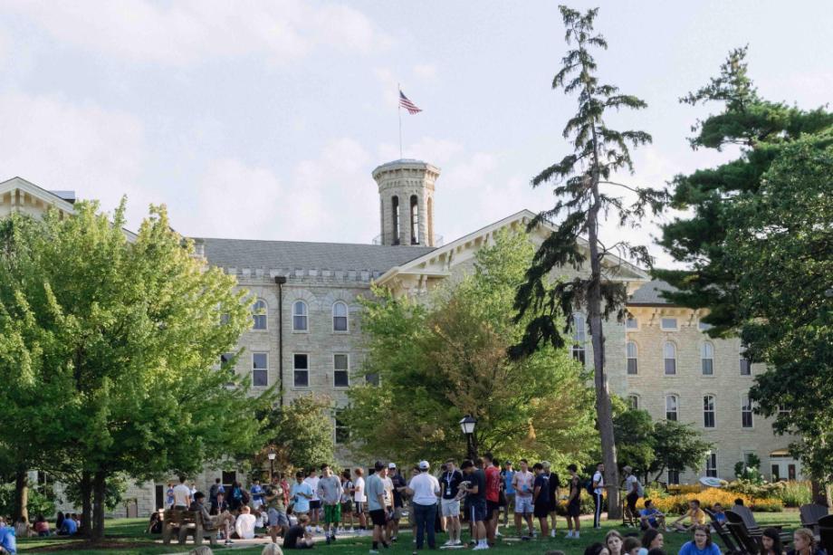 students in front of blanchard