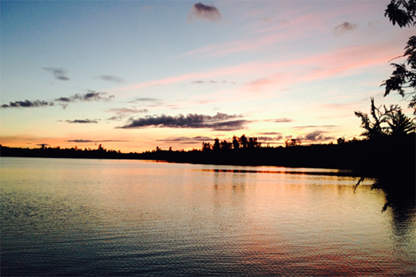Sunset on the lake