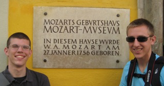 Students at Mozart Museum