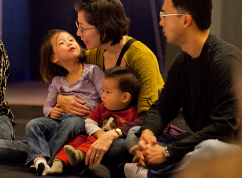 family enjoying Advent Meditations