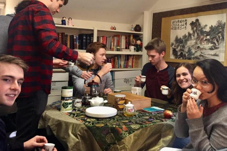 Tea Time for Wheaton College IL Chinese Students