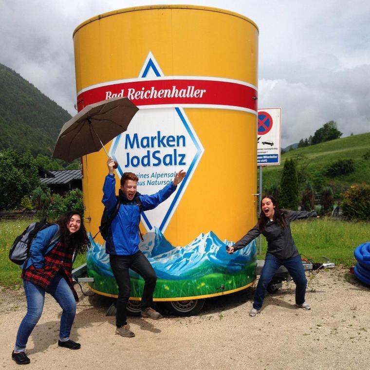 Wheaton in Germany Students Goofing Around