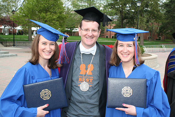 Stephanie and Allison Althoff with PGR at graduation